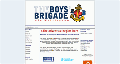 Desktop Screenshot of nottingham.boys-brigade.org.uk