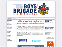 Tablet Screenshot of nottingham.boys-brigade.org.uk