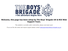 Tablet Screenshot of 1cambourne.boys-brigade.org.uk