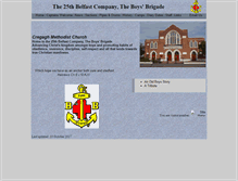 Tablet Screenshot of 25belfast.boys-brigade.org.uk