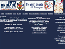 Tablet Screenshot of 1abirmingham.boys-brigade.org.uk