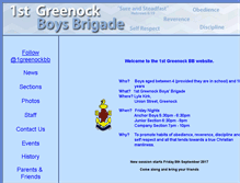 Tablet Screenshot of 1greenock.boys-brigade.org.uk