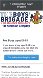 Mobile Screenshot of 1kempston.boys-brigade.org.uk