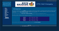 Desktop Screenshot of 17hull.boys-brigade.org.uk