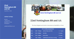 Desktop Screenshot of 22nottingham.boys-brigade.org.uk