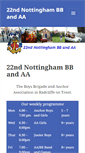 Mobile Screenshot of 22nottingham.boys-brigade.org.uk