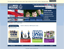 Tablet Screenshot of england.boys-brigade.org.uk