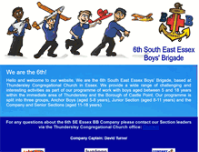 Tablet Screenshot of 6seessex.boys-brigade.org.uk